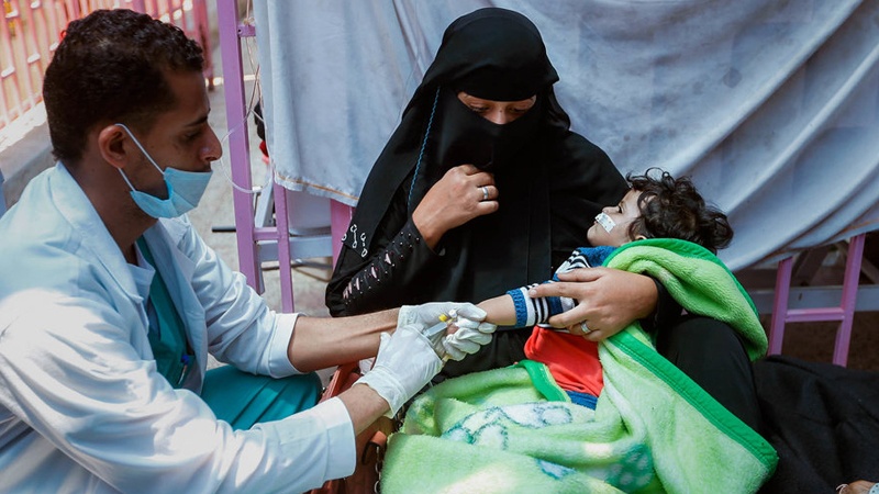 یمن میں ہیضہ کی بیماری میں جاں بحق ہونے والوں کی تعداد 2156 ہو گئی.