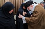 Leader Receives Families of Couple Martyred in Lebanon