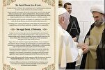 ‘If Christ Was Among Us’: Pope Francis Receives Special Plaque