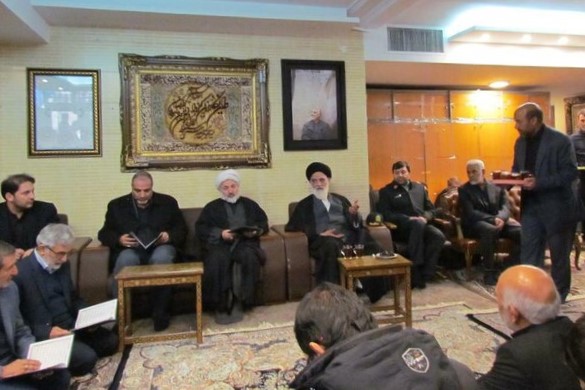 حضور رئیس دیوان عالی کشور در منزل سردار شهید حاج قاسم سلیمانی