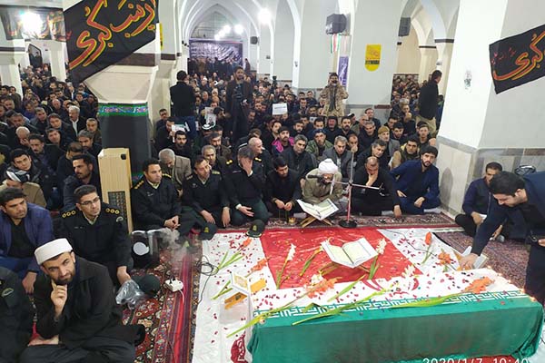 مردم بوکان در سوگ شهادت سردار دل‌ها + تصاویر