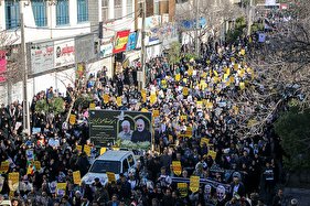 راهپيمايی سوگواران سردار دل‌ها در شيراز