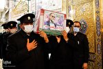 عکس | مراسم وداع با پیکر شهید محسن فخری‌زاده در حرم مطهر رضوی