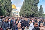 اقامه نمازجمعه با حضور 60 هزار فلسطینی در مسجدالاقصی