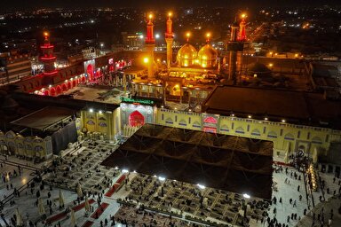 فیلم | ادای احترام گروه‌های نظامی عراق به مقام امامین عسکریین(ع)