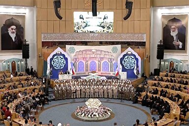 فیلم | اجرای گروه «محمد رسول‌الله(ص)» در مسابقات بین‌المللی قرآن