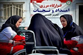 ارائه خدمات درمانی به 171 زائر اربعین توسط هلال احمر آذربایجان غربی