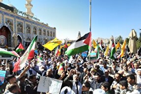 فیلم | تجمع مردم کرمان در حمایت از کودکان غزه