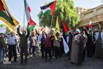 عکس | تجمع مردم اهواز در اعلام حمایت از فلسطین