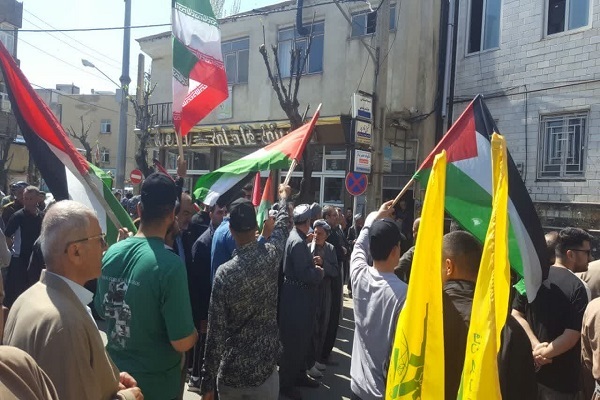 تجمع مردم سردشت در حمایت از عملیات وعده صادق