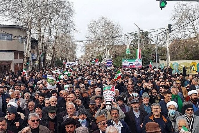عکس | راهپیمایی ۲۲ بهمن در گلستان