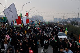 مسیر پیاده روی منتهی به مسجد جمکران