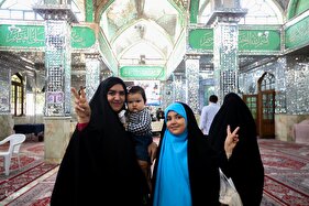 مرحله دوم انتخابات ریاست جمهوری در امامزاده حسن (ع)