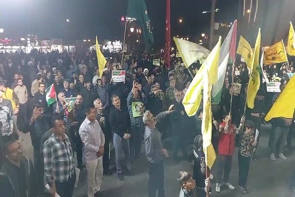 مردم چایپاره جنایات رژیم صهیونیستی را محکوم کردند