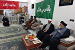 دیدار تولیت مسجد مقدس جمکران با خانواده شهید صداقت 