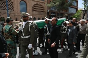 تشییع باشکوه پیکر جانباز شهید یوسف طالب‌مرندی در ارومیه