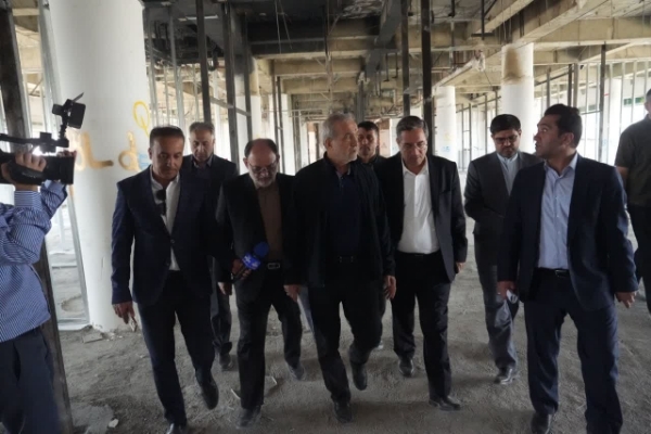 بازدید رئیس‌جمهور از روند احداث بیمارستان ۴۵۰ تخت‌خوابی شهید بهشتی ارومیه