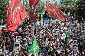 اجتماع مردم مشهد در محکومیت حمله اسرائیل به ایران