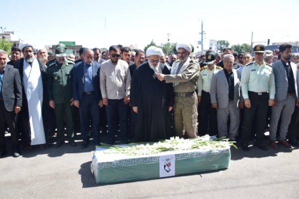 تشییع پیکر شهید خدادادی در میاندوآب