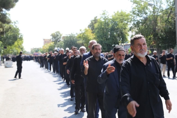 برگزاری راهپیمایی جاماندگان اربعین در سلماس برگزاری راهپیمایی جاماندگان اربعین در سلماس