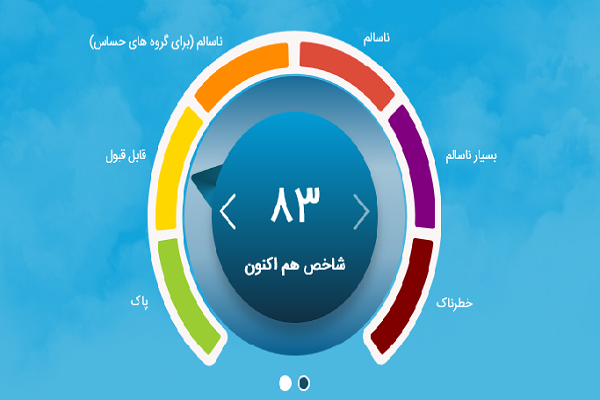 هوای قابل قبول تهران در اولین روز مهرماه