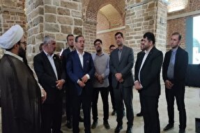 بازدید استاندار آذربایجان‌غربی از روند مرمت مسجد جامع ارومیه