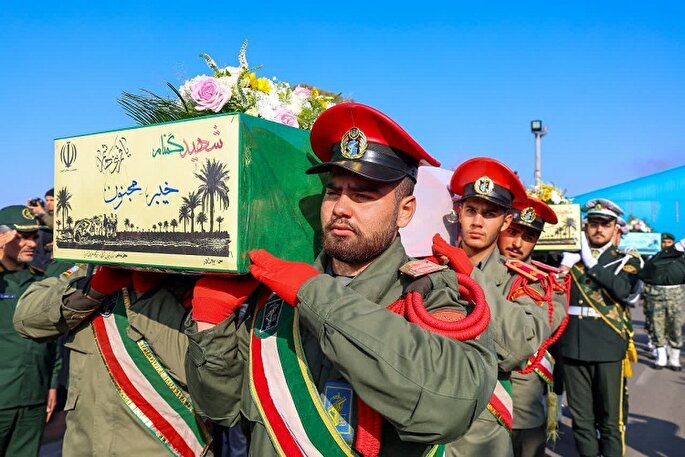 تبریز میزبان پیکرهای مطهر شهدای گمنام + عکس