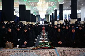 عکس | اقامه عزای مادر سادات در آستان مقدس مسجد جمکران