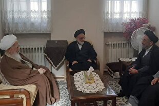 دیدار دست‌اندرکاران همایش «ریحانة‌النبی» با آیت‌الله العظمی جوادی آملی