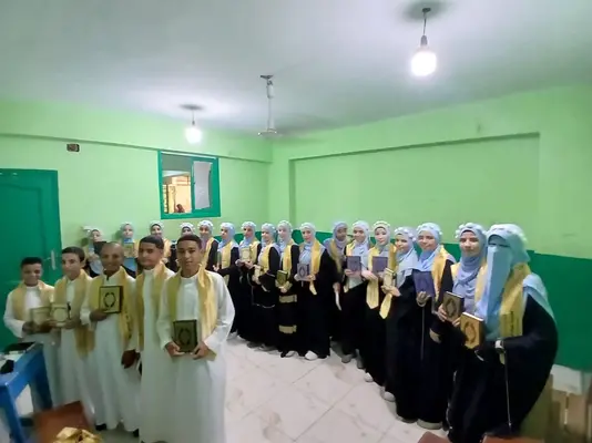 راهپیمایی حافظان کل قرآن یک روستا در مصر