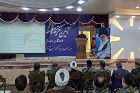 برگزاری مراسم تکریم و معارفه فرمانده قرارگاه عملیاتی لشکر ۶۴ متحرک هجومی نزاجا