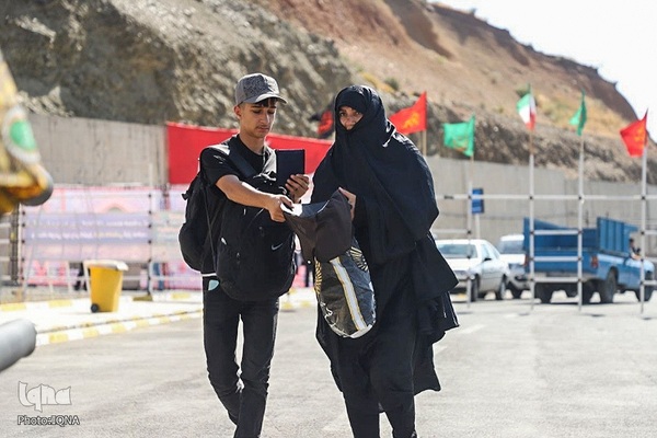 تردد زائران اربعین حسینی از پایانه مرزی تمرچین پیرانشهر