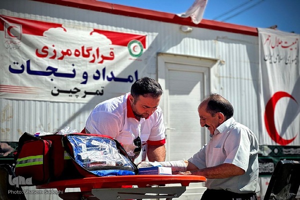 استقرار قرارگاه مرزی امداد و نجات در مرز تمرچین پیرانشهر‎