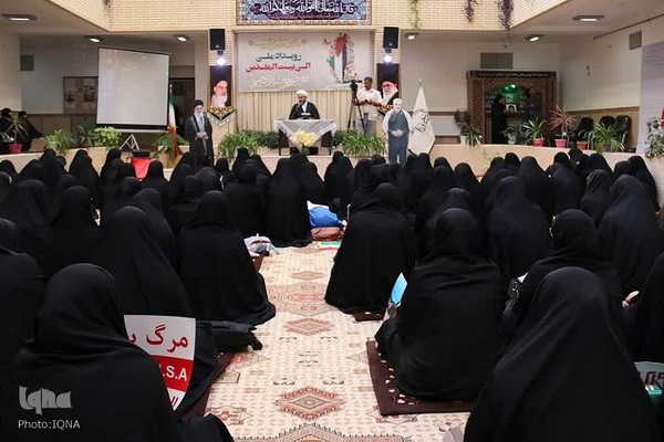 اجتماع طلاب مدارس علمیه خواهران ارومیه در حمایت از مردم فلسطین‎