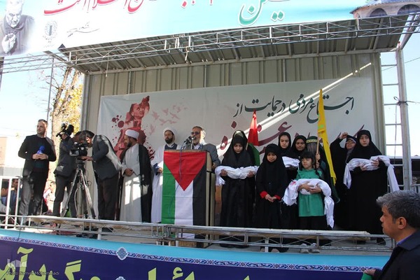 تجمع مردم ارومیه در حمایت از کودکان مظلوم غزه‎