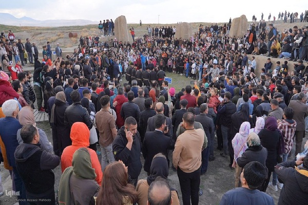 جشن نوروزگاه در تپه حسنلو نقده‎