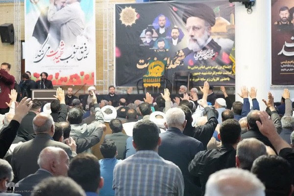 ارومیه در عزای رئیس جمهور‎