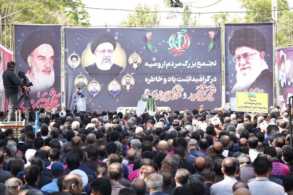 قدردانی مردم ارومیه از رئیس جمهور‎ شهید