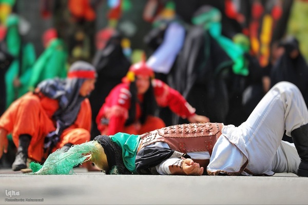 اجرای شبیه‌خوانی در مرز تمرچین پیرانشهر‎