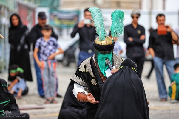 اجرای شبیه‌خوانی در مرز تمرچین پیرانشهر‎