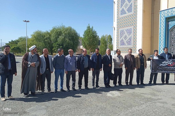 تجمع اعتراضی دانشگاهیان اهر در محکومیت جنایات رژیم صهیونیستی