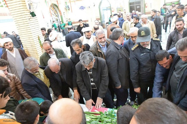 تشییع پیکر شهید گمنام در شهرستان شوط‎