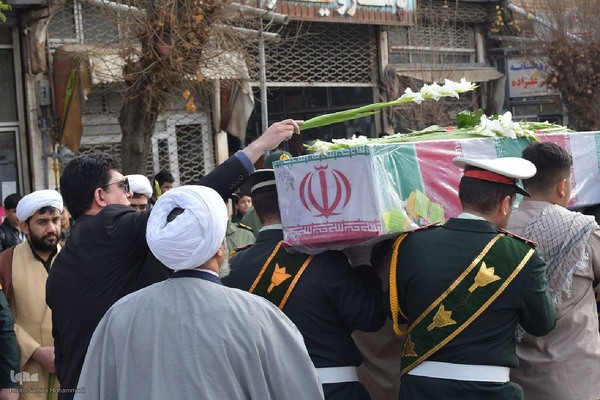 تشییع پیکر شهید گمنام در شهرستان شوط‎