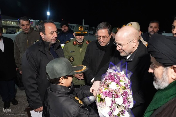 رئیس مجلس وارد ارومیه شد‎