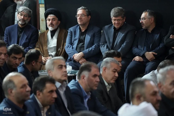 مراسم گرامیداشت یاد و خاطره شهدای فاجعه تروریستی هفتم تیر و شهدای تجاوز اخیر رژیم صهیونیستی