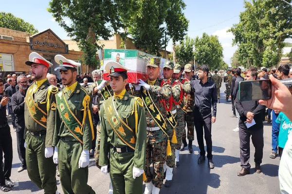 مراسم وداع با شهید امیرحسین باقرلو‎ در خوی