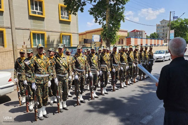 مراسم وداع با شهید امیرحسین باقرلو‎ در خوی