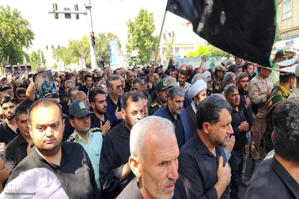 مراسم وداع با شهید امیرحسین باقرلو‎ در خوی