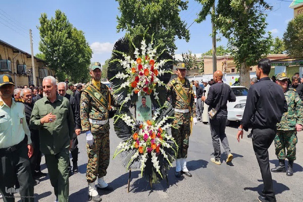 مراسم وداع با شهید امیرحسین باقرلو‎ در خوی