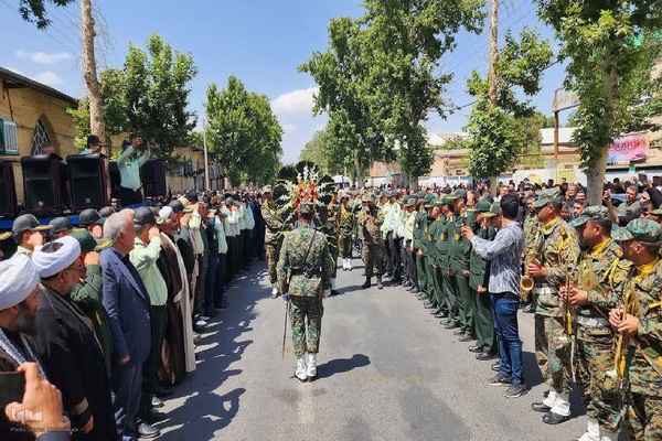 مراسم وداع با شهید امیرحسین باقرلو‎ در خوی